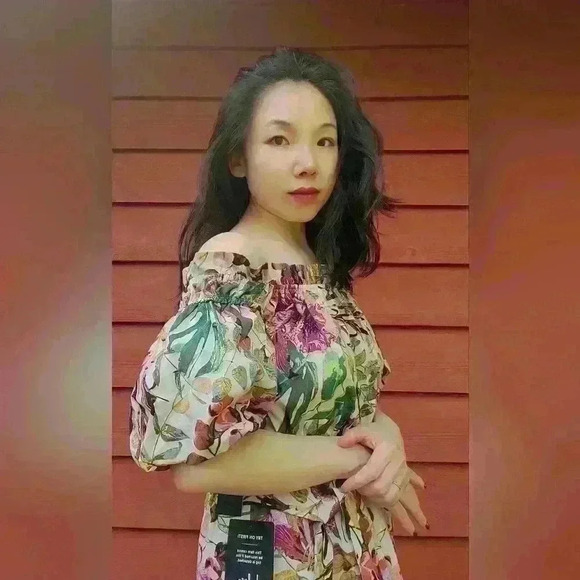 Lulu's She's the One Beige Floral Print Off-The-Shoulder Midi Dress size… - Picture 4 of 16